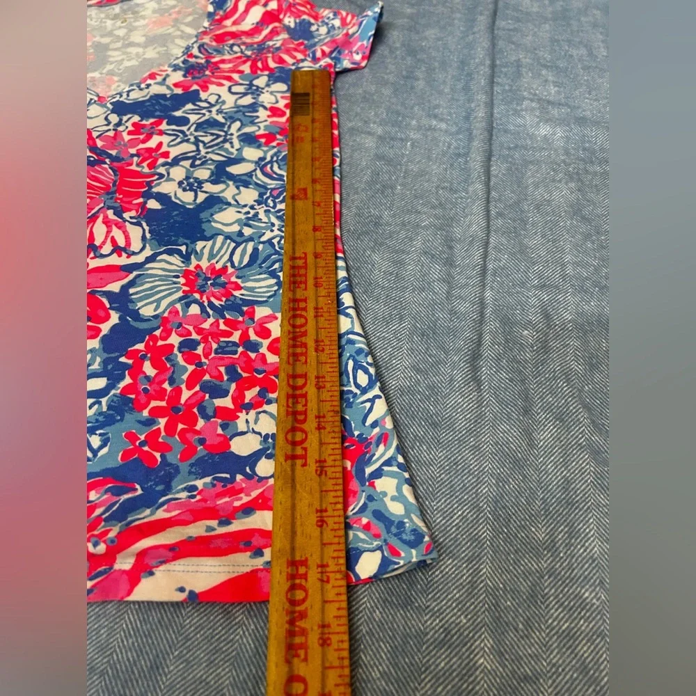 Lilly Pulitzer Red and White Fitted T-Shirt - Picture 5 of 6